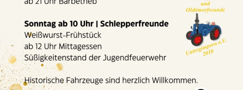 Ab heute: Kerwe in Untergimpern