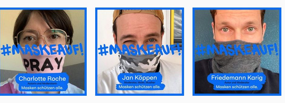 Masken in der Öffentlichkeit: #maskeauf für mehr Solidarität