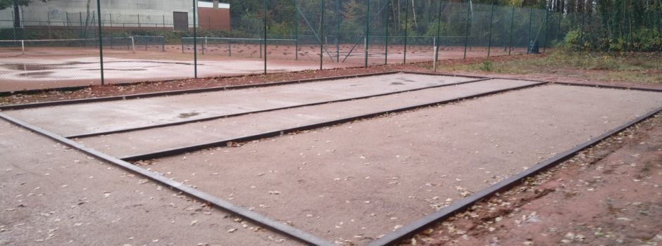 Neues Boulefeld fertiggestellt