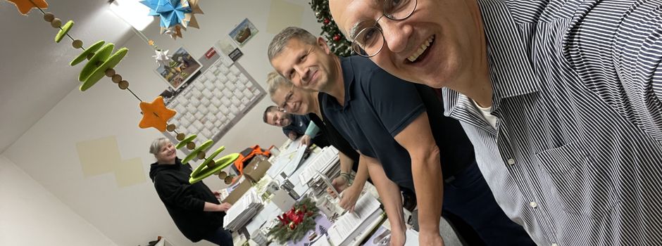 Kalender-Wichtel in Aktion