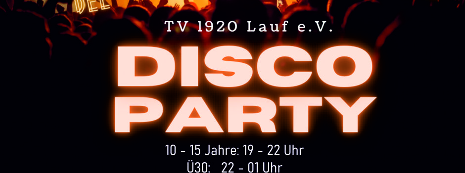 Disco Party beim TV Lauf