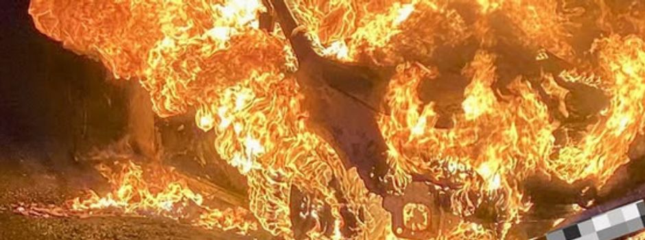 Brennendes Auto sorgt in Mainz für Verkehrsbehinderungen am Morgen