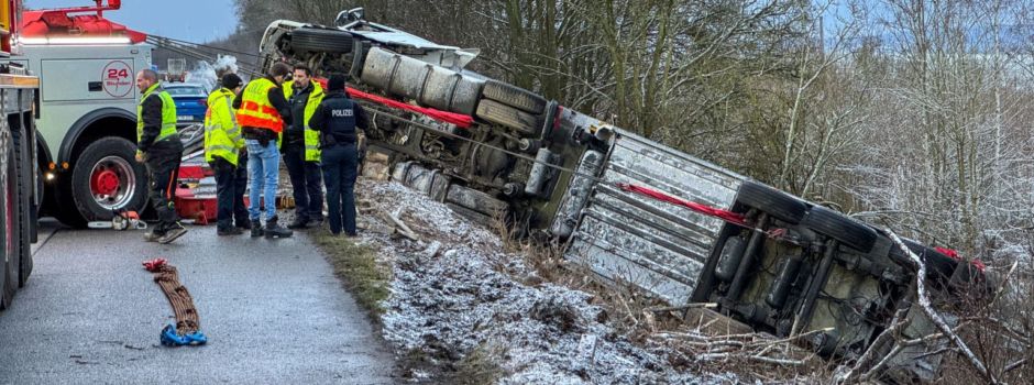 Mandarinen-Bergung nach Lkw-Unfall auf A3 dauert an: Steckt mehr dahinter?