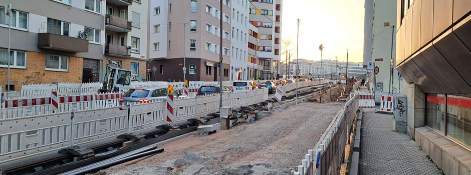 Fahrspursperrung der Binger Straße in Mainz wird verlängert