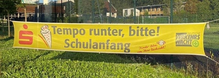 Achtung Schulanfang
