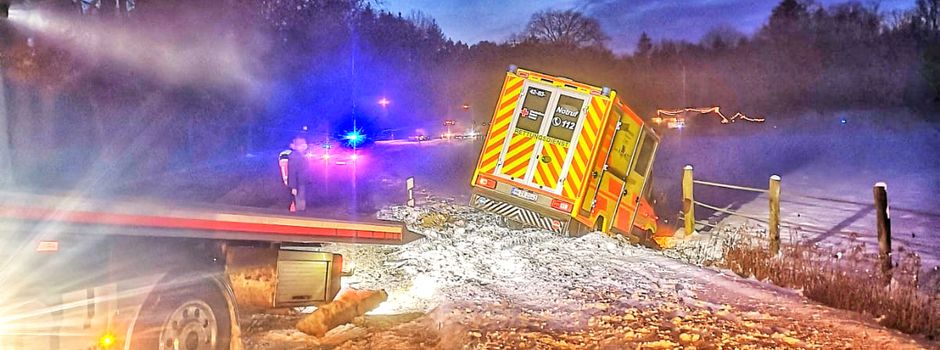 Frontalcrash mit Rettungswagen