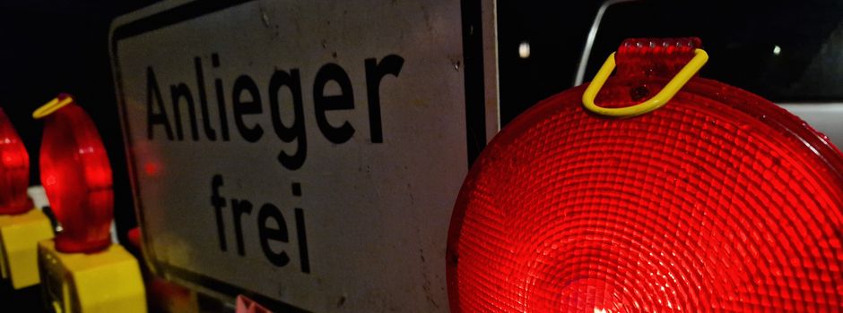 Sperrung in der Brandenburger Straße