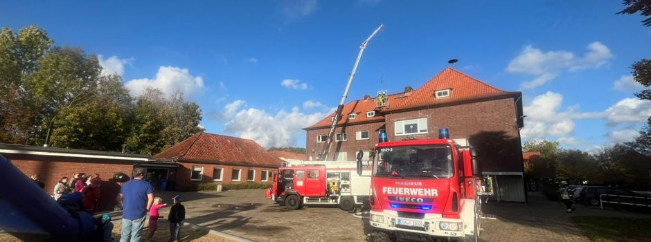 Dachstuhlbrand an Grundschule