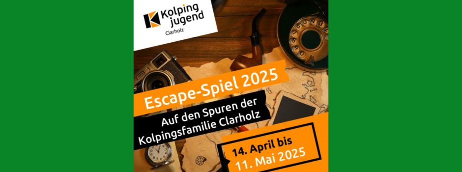 Escape-Spiel 2025: 100 Jahre Kolpingsfamilie Clarholz - Auf Rätselsuche mit der Kolpingjugend