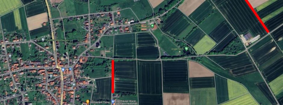 zwei Straßenbereiche in Udenhausen für ca. 2 Wochen gesperrt.