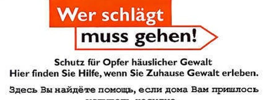 Wer schlägt muss gehen!