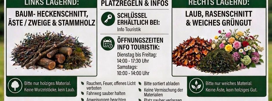 Grüngutsammelplatz wieder offen! 