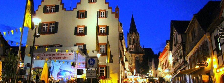 Vier Tage Oppenheimer Weinfest vom 09. bis 12. August