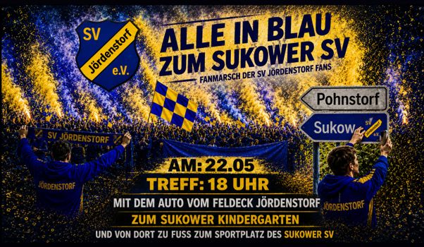 Alle in Blau zum Sukower SV