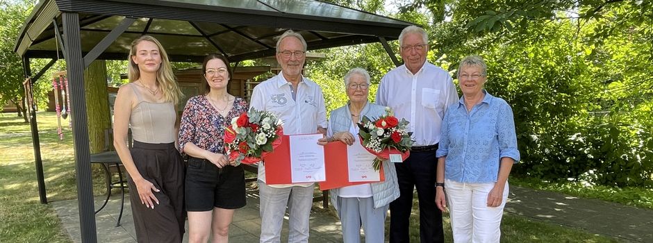 Engagement über Jahrzehnte: SPD zeichnet zwei verdiente Mitglieder aus