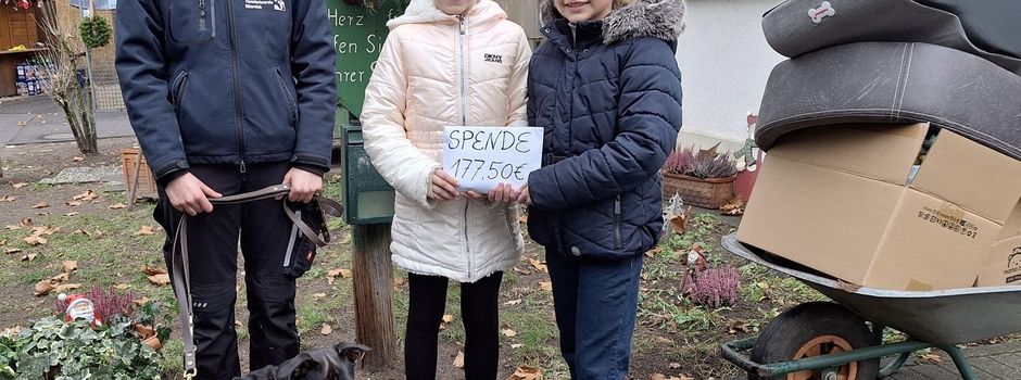 Kinder zeigen Einsatz für Tiere – Spendenaktion von Phoebe und Sofia begeistert das Tierheim Gütersloh