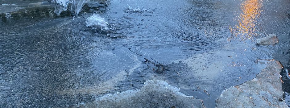 Wasserrohrbruch in der Kolpingstraße
