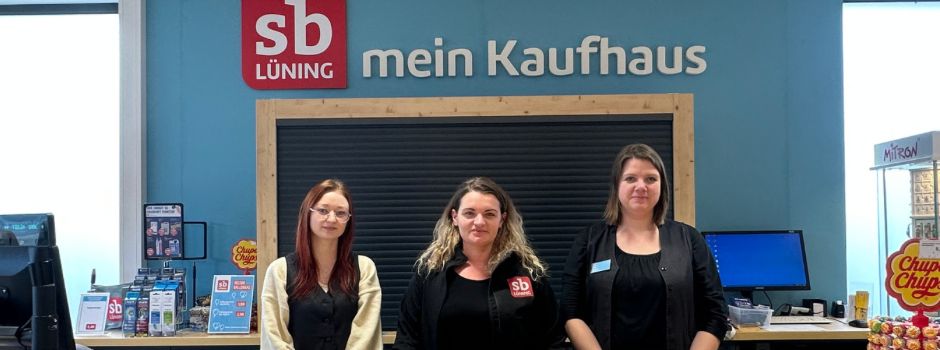 sb LÜNING bedankt sich für erfolgreiche Neueröffnung - Nun auch mit Paketshop