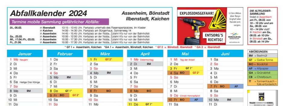 Abfallkalender 2024