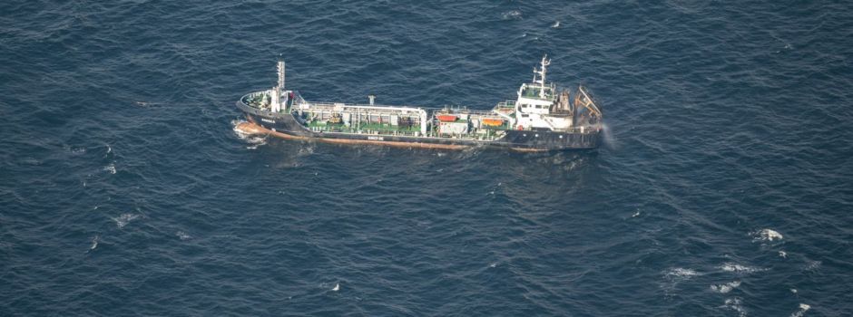 Feuer auf Tankschiff - Großer Hilfseinsatz auf der Ostsee