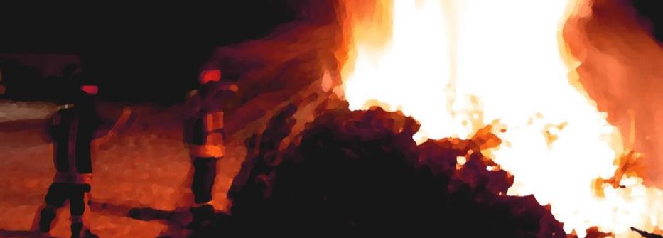 Traditionelles Lodern auf der Festwiese: Feuerwehr Oppenheim sammelt Weihnachtsbäume