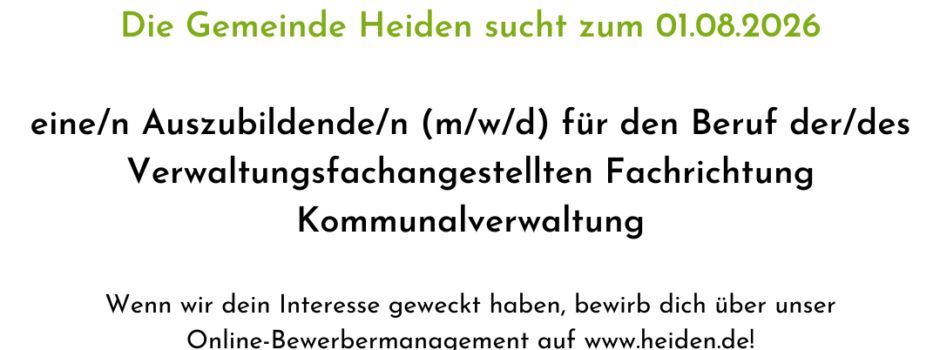 Wir stellen ein!