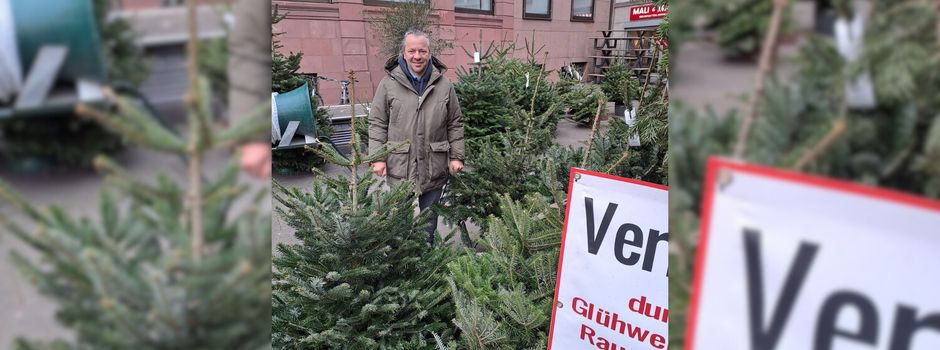 Kostenlose Weihnachtsbäume auf dem Mainzer Neubrunnenplatz