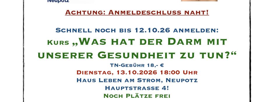 Kurs zur Darmgesundheit