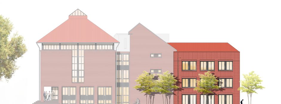 Beginn der Bauarbeiten für den Erweiterungsbau des Gehrdener Rathauses