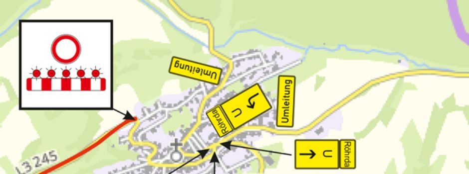 Wichtige Bauarbeiten zwischen Gut Lautenbach und Weißenborn starten am 10.  August 2026