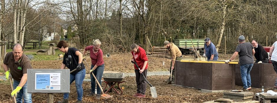 Großer Fortschritt im Dorfgemeinschaftsgarten 