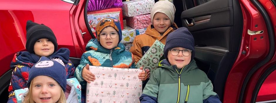 105 Weihnachtspäckchen für "Aktion Pomoc"