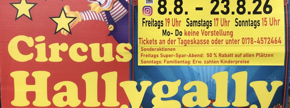 Zirkus Hallygally gastiert in Nack