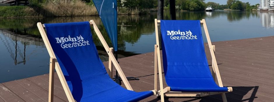 Liegestühle mit dem „Moin Geesthacht“-Logo sind verschwunden