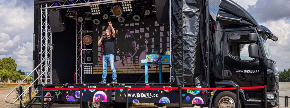 Mainzer Musiker Oliver Mager stellt spektakulären Musik-Truck vor