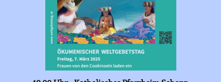Ökumenischer Weltgebetstag am Freitag, 7. März 2025