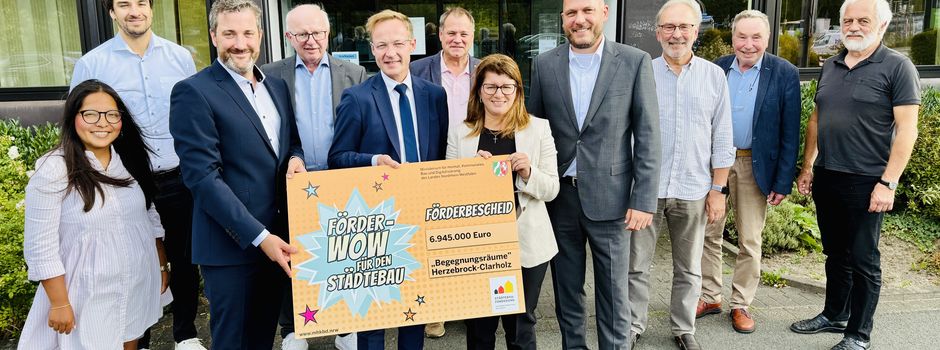 Zuwendungsbescheid für „Begegnungsräume Herzebrock“ übergeben – 6,945 Millionen Euro für den Rathausneubau in Herzebrock-Clarholz
