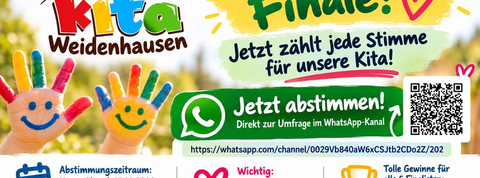 Finale für Evangelischen Kindergarten Weidenhausen – Jetzt abstimmen!