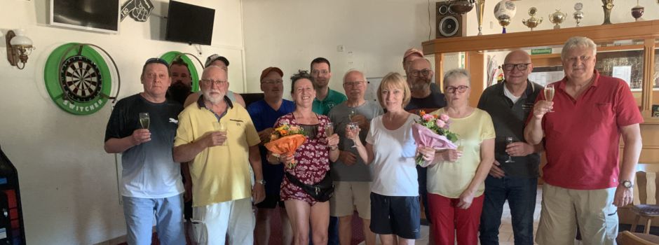 Empfang Anja Keller im Clubheim der Borussia Eckelsheim