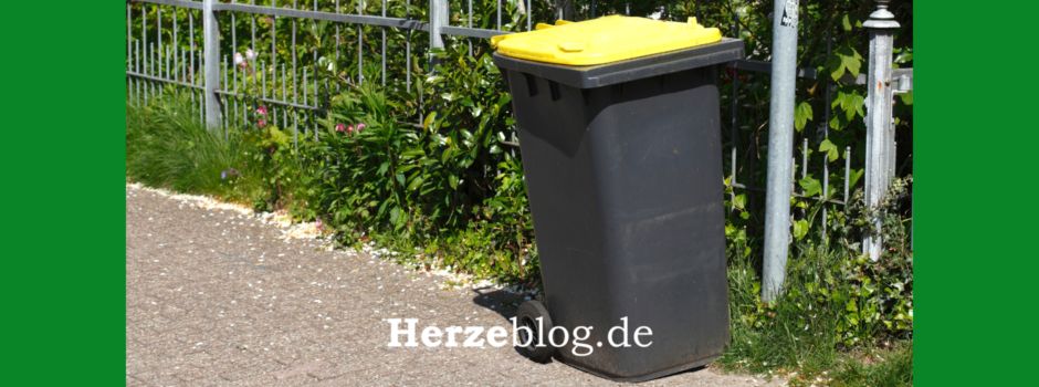 Nicht abgeholte “Gelbe Tonnen” in Herzebrock-Clarholz