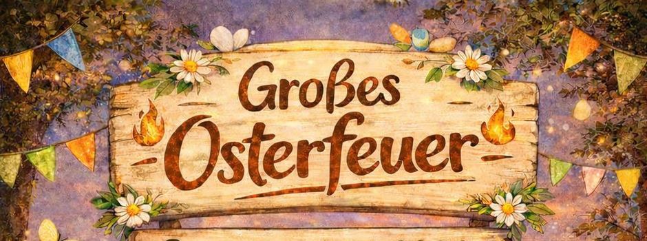 Osterfeuer in Buchhof