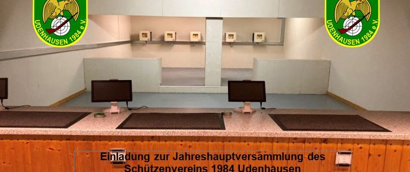 Einladung zur Jahreshauptversammlung des Schützenvereins Udenhausen