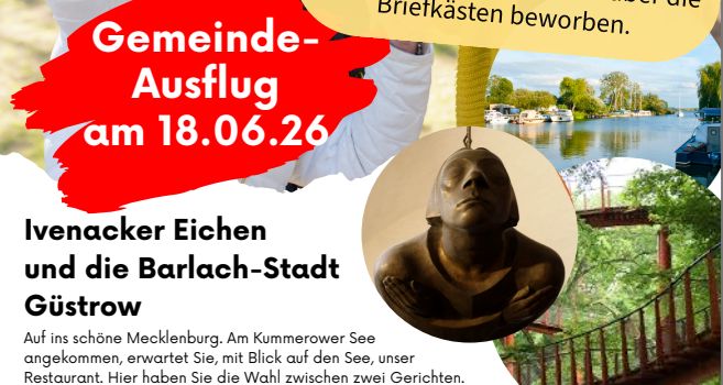 🌳 Senioren-Ausflug am 18. Juni 2026
Ivenacker Eichen & Barlach-Stadt Güstrow