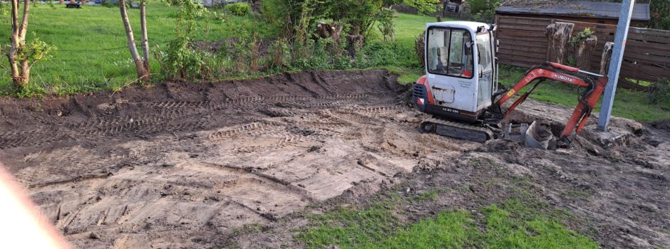 Arbeiten für das neue Spielgerät haben begonnen