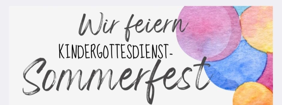 Kindergottesdienst-Sommerfest