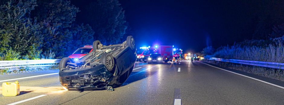 Drei Verletzte bei schwerem Unfall auf A66