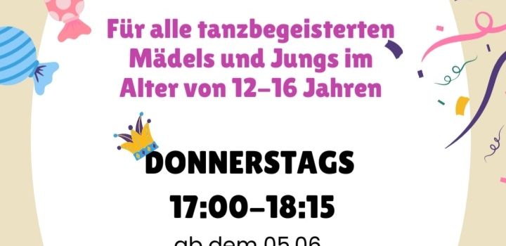 Neue Jugendshowtanzgruppe des MVE in Gründung