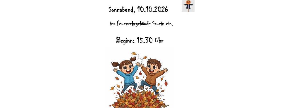 Herbstbasteln für Kinder am 10.10.2026
