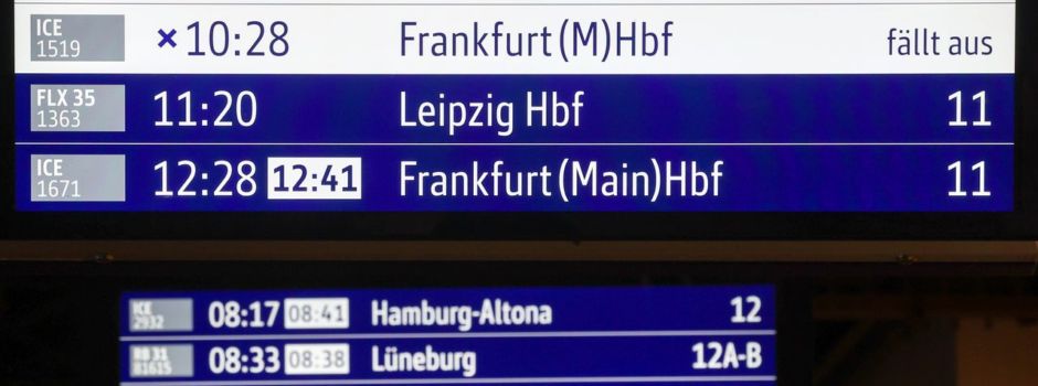 Immer mehr Zugausfälle bei der Deutschen Bahn
