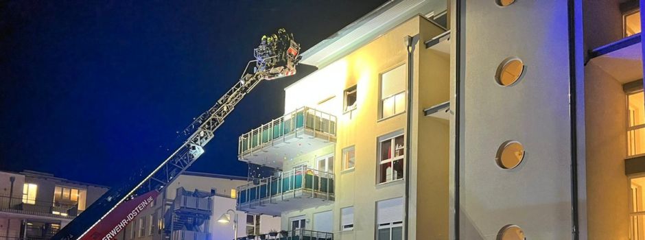 Wohnungsbrand: Mann schwer verletzt